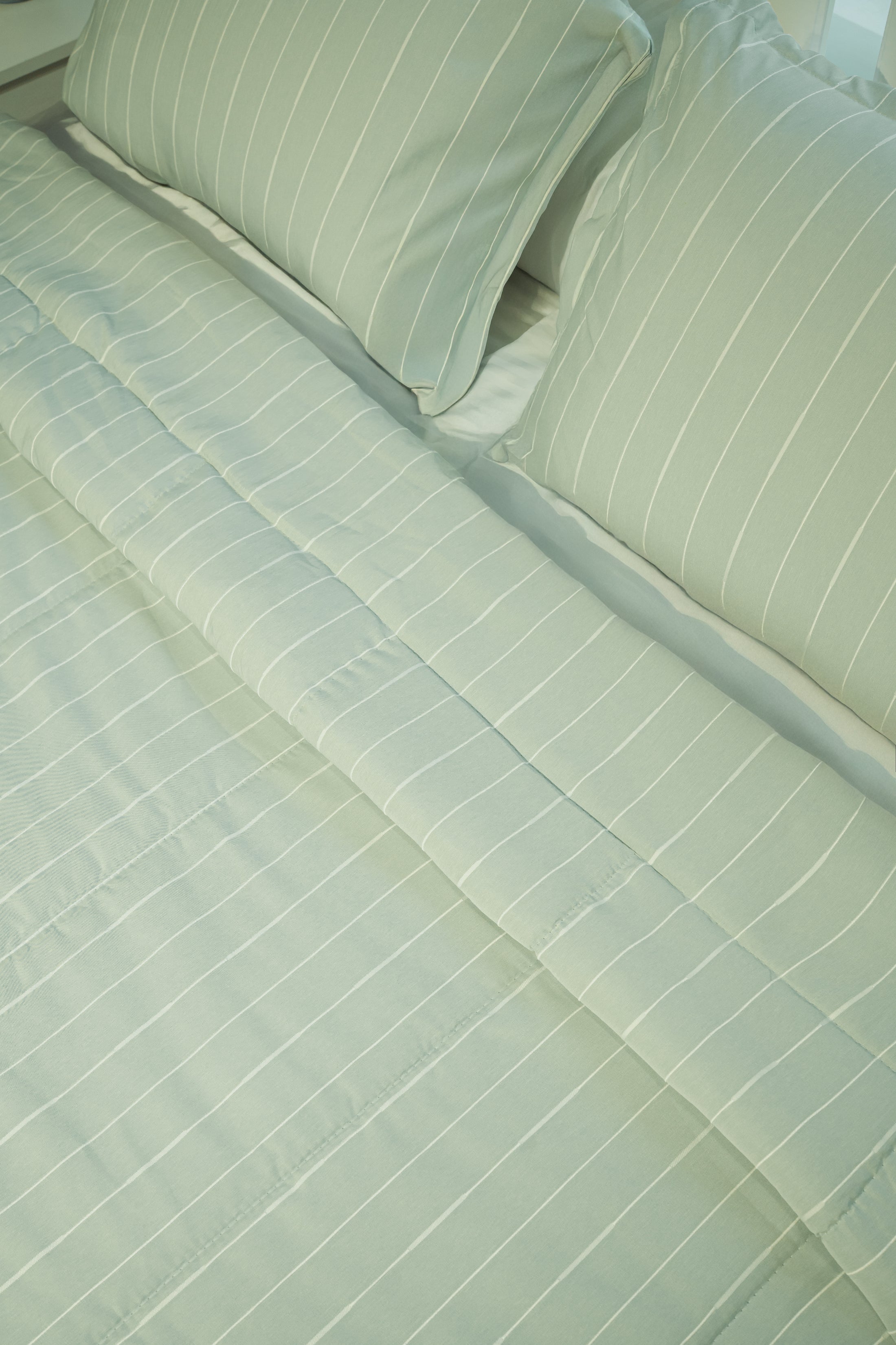 Modern strip cotton duvet