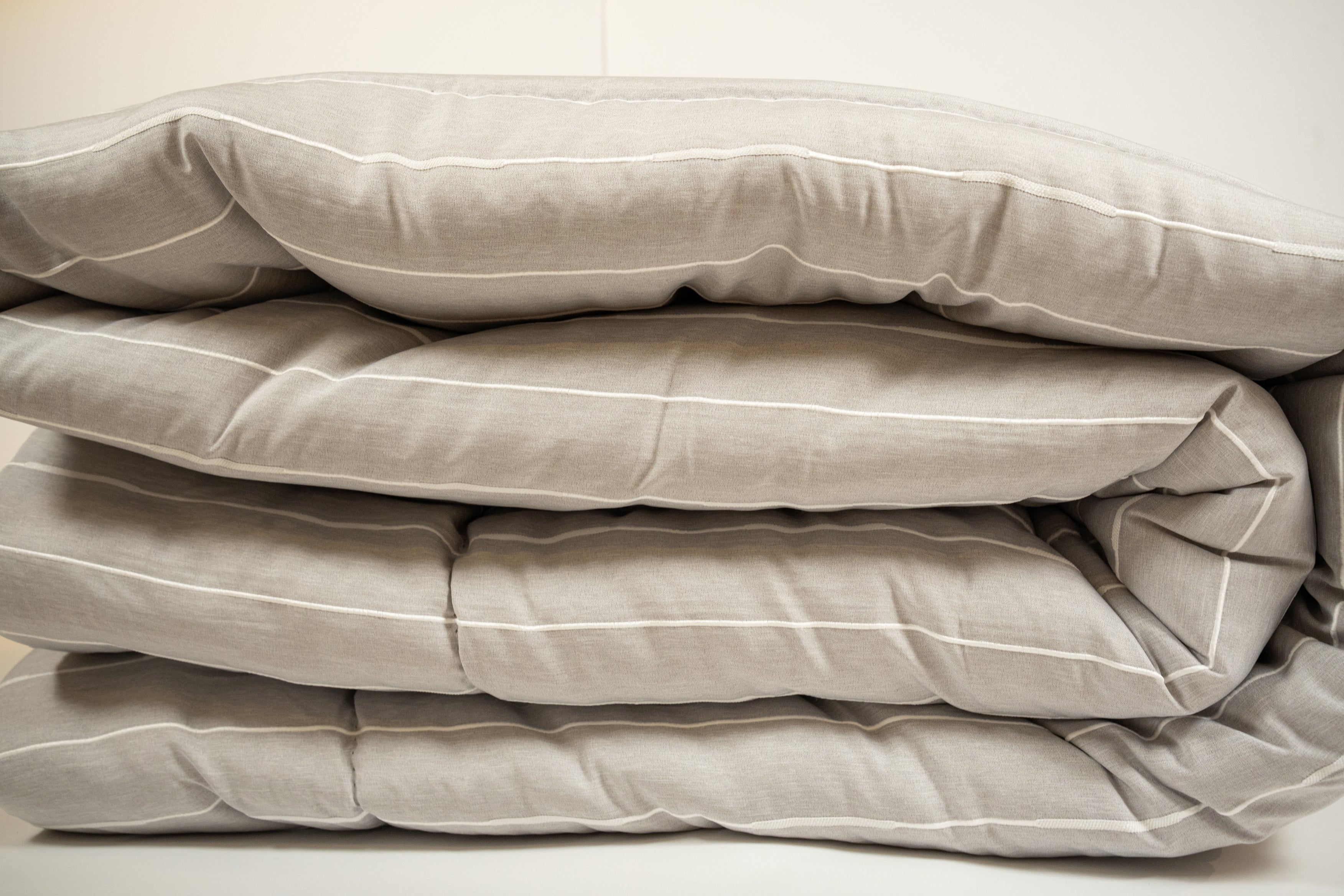 Modern strip cotton duvet