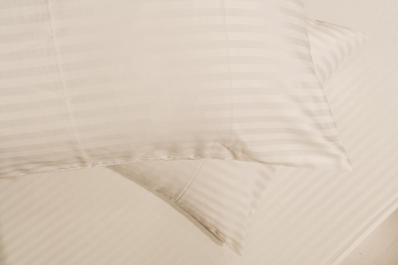 Stripe cotton fitted bed sheet set