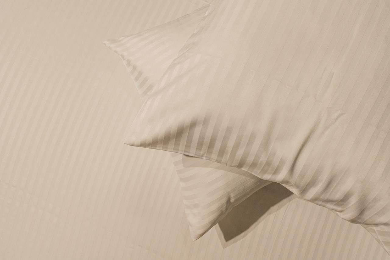 Stripe cotton fitted bed sheet set